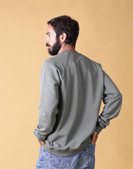 Signed Mens Rglan Sweatshirt - Castor Gray